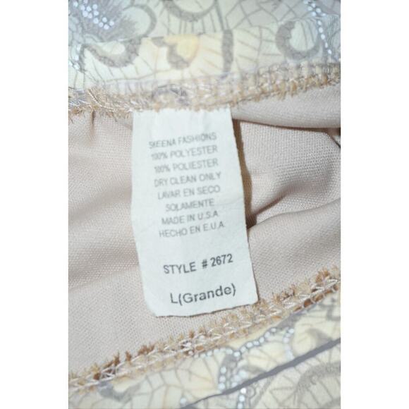 Vintage Sheena Fashions Lace-Up Midi Dress – Made in USA – Size Large - Picture 7 of 8